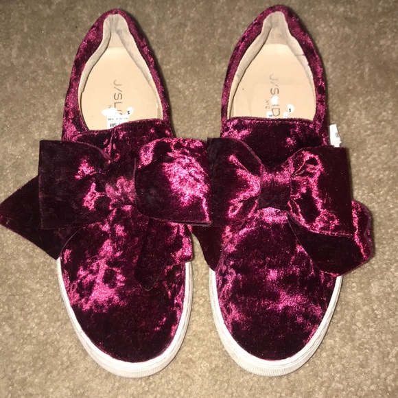 Red velvet sneaker j slides - Picture 1 of 2